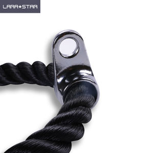 Cuerda Doble para Tríceps LS3044 para Gimnasio, Cable Negro para Ejercicios de Brazos y Músculos, con Agarre Sólido - Product Image 5