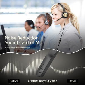Casque téléphonique professionnel <span class=keywords><strong>USB</strong></span> filaire avec micro anti-bruit ENC, compatible Office Teams pour centre d'appels - Product Image 5