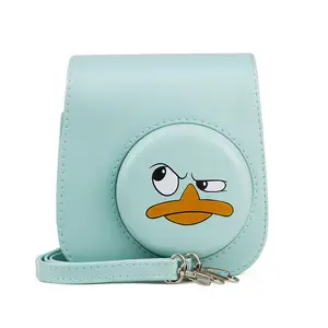 Mini11 máy ảnh túi dễ thương phim hoạt hình PU Leather bảo vệ trường hợp đối với Instax, lưu trữ Bag đối với in máy ảnh