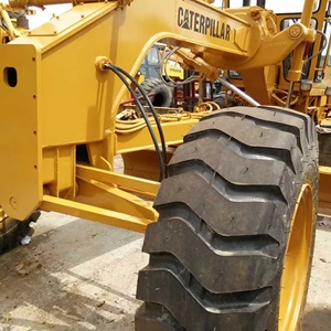 Niveleuse Caterpillar 120G avec lame jaune, cabine fermée, commande PLC, pneus tout-terrain de 140k, grand format - Product Image 6