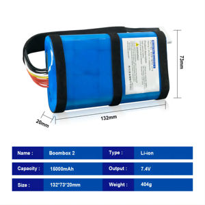 Bateria sem fio do polímero do lítio do orador 7.4V 10400mAh do agregado familiar da substituição para o Boombox <span class=keywords><strong>2</strong></span> - Product Image 2