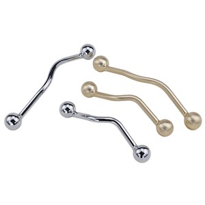 Tirador Moderno de Aleación de Zinc para Muebles, Acabado Cobre Cepillado, Perilla Esférica para Cajones y Armarios de Cocina - Product Image 1