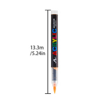 Marqueur acrylique Bview Art, marqueur pinceau, peinture artistique pour étudiants, acrylique liquide direct, pointe souple, 72 couleurs