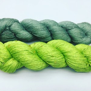 Hilo de seda adornado amarillo Para aramida con cuentas tejido teñido con llama anillo antitécnico bordado estilo de tejer a mano - Product Image 6