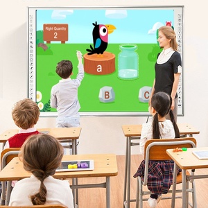 Écran tactile multi-touch IR 82 pouces, projecteur interactif électronique, <span class=keywords><strong>tableau</strong></span> <span class=keywords><strong>blanc</strong></span> d'écriture pour l'école - Product Image 2