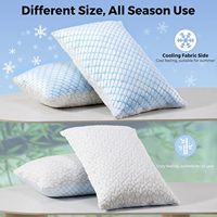 Couverture de qualité supérieure refroidissement mémoire sommeil cou oreiller pas cher Nantong orthopédique cervical déchiqueté éponge mémoire mousse roi taille oreiller