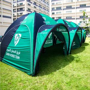 Carpa Domo Plegable Tipo Araña 3x3 para Eventos y Exhibiciones al Aire Libre, Impresión Completa, Cubierta de Poliéster 600D, Carpa Inflable de Aire Tipo Araña con TPU - Product Image 1