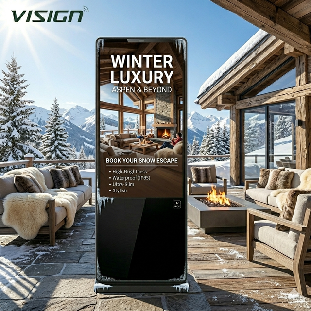 Industrial Grade Outdoor LCD Monitor IP65 3000nits High Brightness Weatherproof Digital Signage for Gas Station & Factory