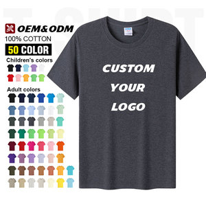 T-shirts en coton 100 % personnalisés avec logo imprimé, coupe oversize, col rond, pour le travail, motif design, t-shirt épais pour hommes – Vente en gros - Product Image 1