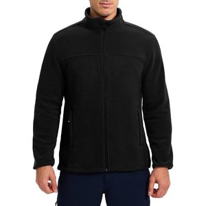 Rdruko Men's <b>Fleece</b> <b>Jacket</b> Full Zip Lightweight Stand Collar Outdoor Hiking Warm Soft Zipper Pockets - Product Image 3