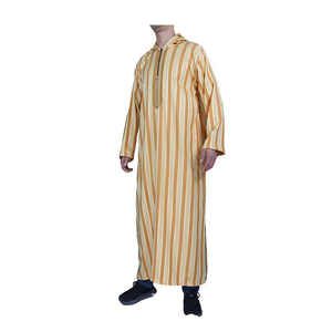 ثوب رجالي مغربي تقليدي بتصميم بغطاء رأس وأكمام طويلة مقاس 52-58 - Product Image 3