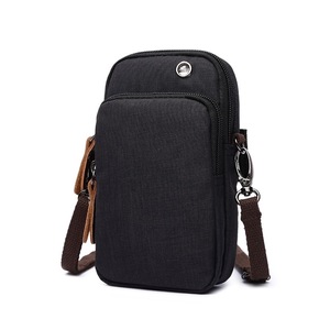 Sac à bandoulière portable en polyester OEM/ODM de 8 pouces avec fermeture éclair pour voyage, extérieur, travail, randonnée, sport, pochette pour téléphone - Product Image 1