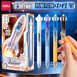 Deli Gel Pen 0.5mm Blue Ink Smooth Writing Erasable Office Use - Product Image 2