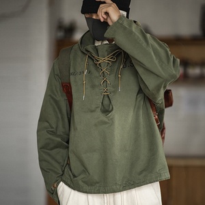 Giacca Parker da <span class=keywords><strong>Uomo</strong></span> con Cappuccio e Maniche Lunghe Pullover con Coulisse sul Collo Giacca da Lavoro Felpe Casual da <span class=keywords><strong>Uomo</strong></span> Verdi con Stampa - Product Image 1