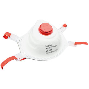 Respirator industri FFP3, bentuk cangkir ukuran besar, masker debu aktif dipasang di kepala P3 dengan katup pernapasan parah Anti debu - Product Image 4