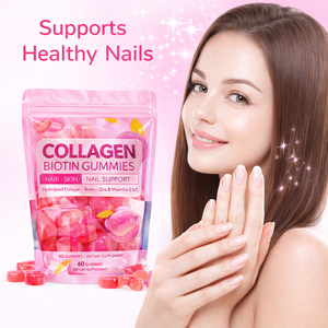 Bonbons gélifiés végétaliens à faible teneur en <span class=keywords><strong>sucre</strong></span>, marque privée, fourrés au biotine et aux protéines, gommes au collagène pour lutter contre le vieillissement - Product Image 5