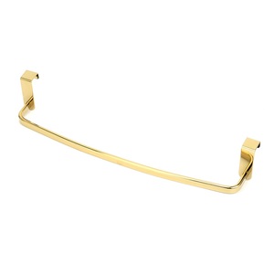 Iron Modern Golden <b>Towel</b> Rack Wall-Mounted Single Pole Non-Perforated Bathroom Storage Rack Rust Resistant - Product Image 1