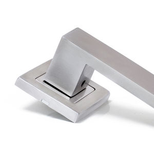 Manijas de Puerta Cuadradas de Acero Inoxidable, Diseño de Palanca para Puertas de Madera - Product Image 2