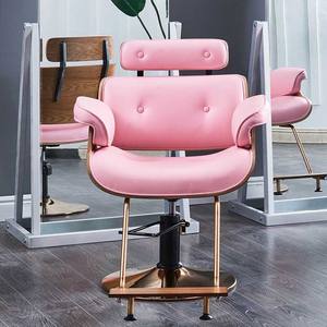 Chaise de Barbier Luxe Personnalisable en Bois, Réglable en Hauteur et Rotative, Confortable pour Salons de Beauté et Barbiers – Offre Spéciale - Product Image 4