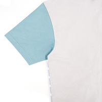 Polo de algodón unisex para hombre con manga corta, nueva Etiqueta de bloque de color sólido de tendencia para deporte y golf, disponible para venta al por mayor