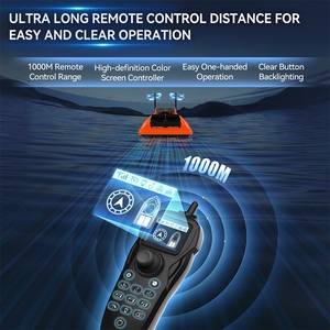 มอเตอร์ไร้แปรงถ่าน V066 12V ความเร็วสูง สำหรับ<span class=keywords><strong>เรือ</strong></span> RC โปรยเหยื่อ รองรับการตกปลาคาร์พ ความเร็ว 20 กม./ชม. รับน้ำหนักได้ 3 กก. เสาอากาศคู่ ระยะ 1000 ม. - Product Image 3