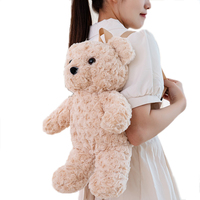 Sac à dos en peluche personnalisé velours rose fille coeur ours en peluche sac à dos pour enfants grande taille griffe machine poupée