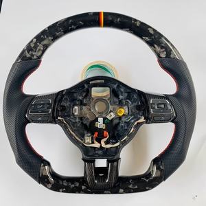 Volante Deportivo de Fibra de Carbono Forjado para Volkswagen Polo <span class=keywords><strong>Golf</strong></span> 6 <span class=keywords><strong>GTI</strong></span> R CC MK7 Mk6, Actualización para Modelos Antiguos - Product Image 2