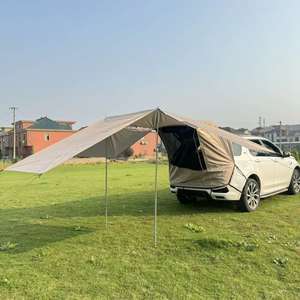 <span class=keywords><strong>Tente</strong></span> <span class=keywords><strong>de</strong></span> camping arrière pour SUV, pour 4 personnes, pour voyages en voiture, barbecue, protection solaire, imperméable, auvent <span class=keywords><strong>de</strong></span> coffre - Product Image 1