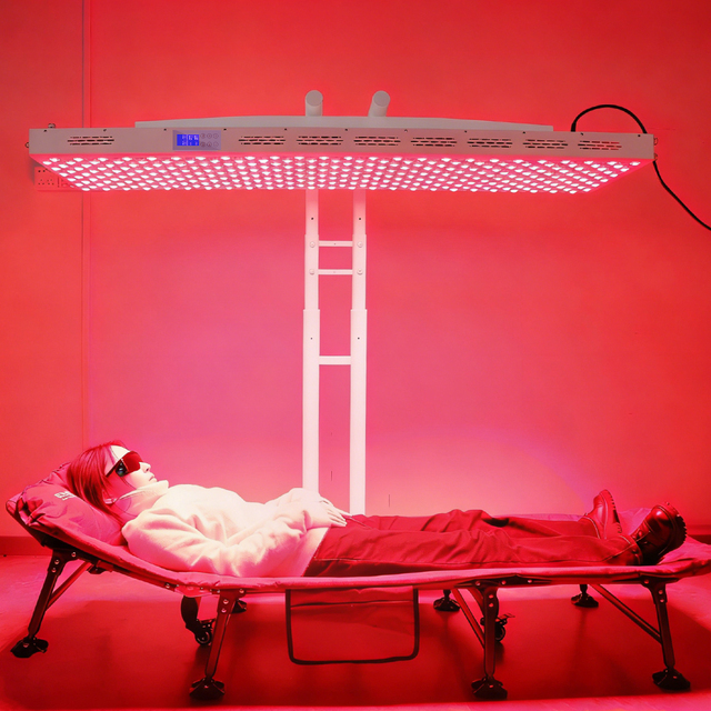 RedThera Beauty Salon 600 Leds Medical Grade Infrared Red Light Therapy Full Body Panel with Stand