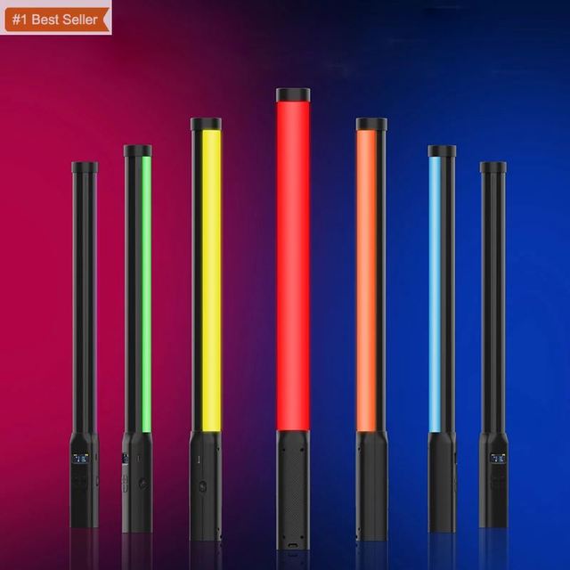 Jumon Handheld RGB Colorful Stick Light 19.68 Inch Handheld LED Light Wand CRI 95+ 2500K-9000K Photography Studio Lamp