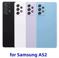 Coque arrière en verre pour Samsung Galaxy A52 A52S 5G A525F A526B A528B Pièces de réparation de la coque arrière Porte de la batterie