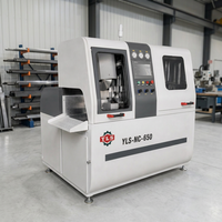 Scie à découper automatique sans queue YLS-NC-650 pour profilés en aluminium, 650 mm, alimentation servo, pour usine de traitement de fenêtres et de portes