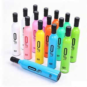 Parapluie pliable anti-UV résistant au vent personnalisé pour bouteille de vin pour enfants - Product Image 1