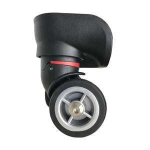 पीपी 360 डिग्री घूर्णन मेकअप बैग पहियों सूटकेस बैग इंजेक्शन मोल्डिंग pvc हार्डवेयर एब्स डबल पहियों - Product Image 3