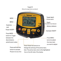 Détecteur d'or profond Tianxun TX-950, scanner d'or, meilleur détecteur d'or d'usine, détecteur de métaux intelligent, bobine de recherche DD de 15 pouces, 3M