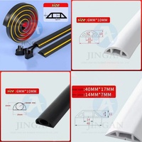 Protector de Cables para Piso de PVC, Protector de Cables para Piso, Conducto de Goma, Cubierta para Cables de Piso