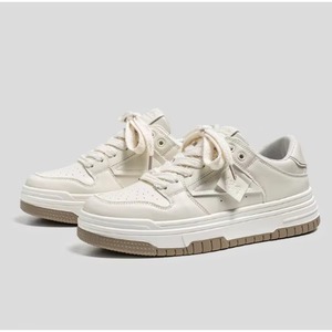Zapatillas de Caminar con Cordones para Hombre y Mujer, Diseño Casual para Exteriores, Color Negro y Blanco, Transpirables, con Plataforma, para Otoño y Verano 2025 - Product Image 4