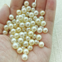 Perles d'eau de mer naturelles Akoya, perles lâches, pièce unique, véritable plume de Mado, or royal, pour boucles d'oreilles, pendentifs, bagues, ornements d'oreille DIY
