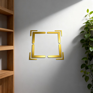 Hongzun Corner Pad Gold <b>Plastic</b> Anti Scratch For Picture Frame Furniture <b>Edge</b> Protection Strong Adhesion - Product Image 1