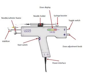 U225 Stainless Steel & Plastic Portable Mesotherapy Gun Needleless Anti-Aging Crystal Skin Scalp Face Rejuvenation - Product Image 4
