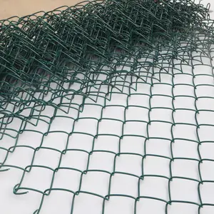 Galvanized Diamond Fence Cyclone Wire Mesh Household Vinyl Coated Chain Link Fence