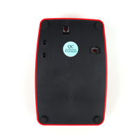 Téléphone fixe filaire rétro rouge à boutons analogiques PSTN pour la maison, l'hôtel, le bureau