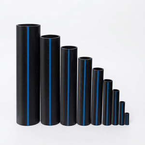 ท่อ HDPE PN 8 100% PE ท่อพลาสติกสำหรับน้ำ ขนาดเส้นผ่านศูนย์กลางใหญ่ สำหรับการชลประทาน ท่อโพลีเอทิลีน HDPE สำหรับจ่ายน้ำเพื่อการเกษตร - Product Image 1