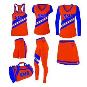 Uniforme de cheerleading sur mesure pour femmes adultes, qualité supérieure, couleur unie, spandex/polyester, respirant et confortable, toutes saisons - Product Image 1