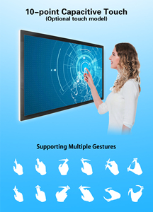 Wall Mount Android PC All-in-One 32 43 49 55 65 75 85 98inch LCD quảng cáo hiển thị trong nhà phương tiện truyền thông 5 mét pixel <span class=keywords><strong>CMS</strong></span> đám mây máy chủ - Product Image 3