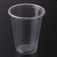 Gobelets et soucoupes jetables écologiques en plastique, personnalisables, 7 oz, en PP thermoformé, avec couvercle, pour fêtes, vente en gros