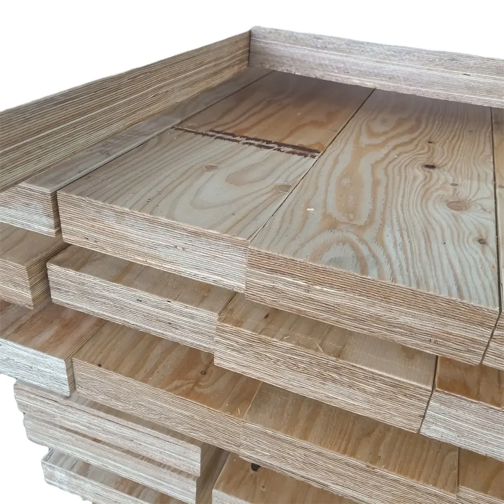 การก่อสร้างไม้กระดานนั่งร้าน LVL ใช้ไม้สนไม้กระดานนั่งร้าน LVL