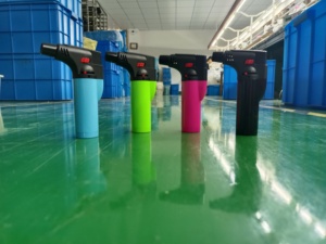 Briquet coupe-vent rechargeable, logo personnalisé, pour BBQ, vente en gros, - Product Image 2