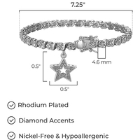 Premium gepolijste diamanten armband Luxe armbandje Exquise handgemaakte sieraden Ideaal cadeau Verloving Valentijnsdag Feestdag