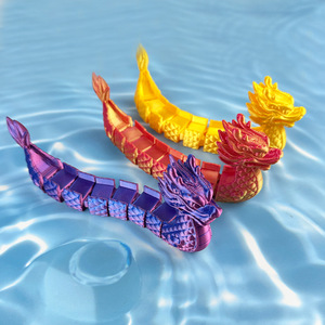 Modellino di Barca Drago Stampato in 3D con Parti Mobili Articolate, Regalo Festivo, Souvenir Decorativo - Product Image 1